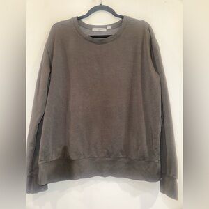Project Social T Gray Crewneck Sweater Soft Cotton Blend
